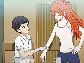 A young anime girl enjoys oral sex